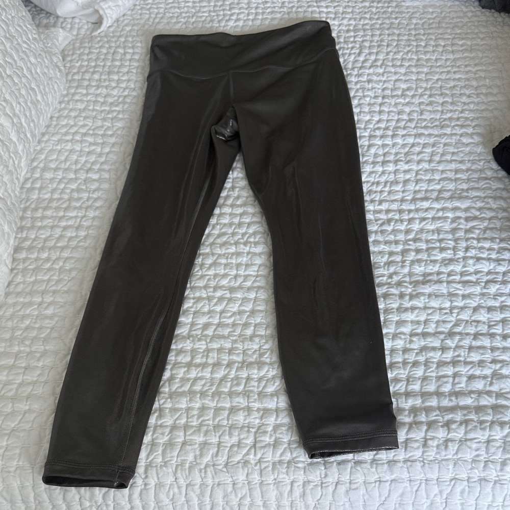 Athleta Elation shine leggings in gray size small